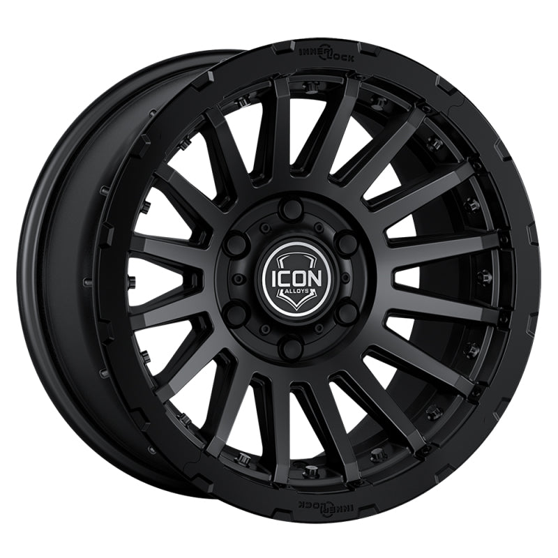 ICON Recon Pro 17x8.5 6x5.5 0mm Offset 4.75in BS 106.1mm Bore Satin Black Wheel - Blais Performance Parts