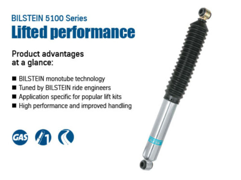 Bilstein 5100 Series 2014 Ford F-150 Rear 46mm Monotube Shock Absorber - Blais Performance Parts