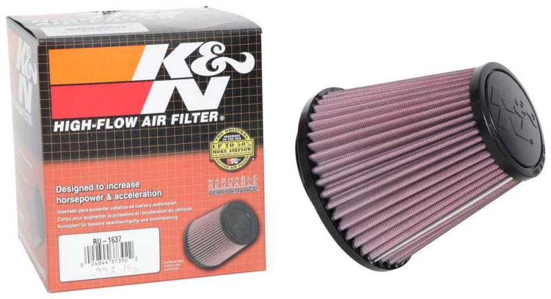 K&N Universal Clamp-On Air Filter 3-1/4in FLG / 5-3/4in B / 3-1/2in T / 5-7/16in H - Blais Performance Parts