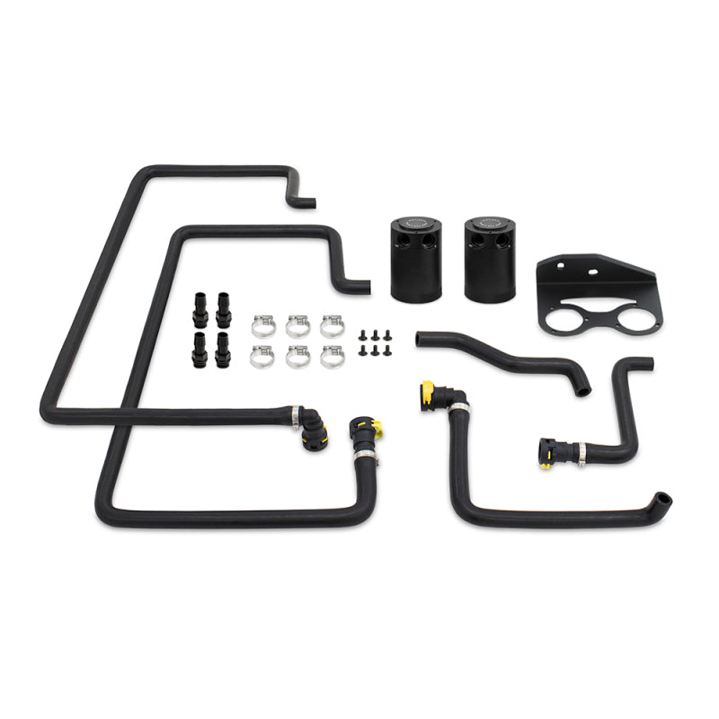 Mishimoto 18+ Ford F-150 2.7L EcoBoost Baffled Oil Catch Can Kit - Clear - Blais Performance Parts