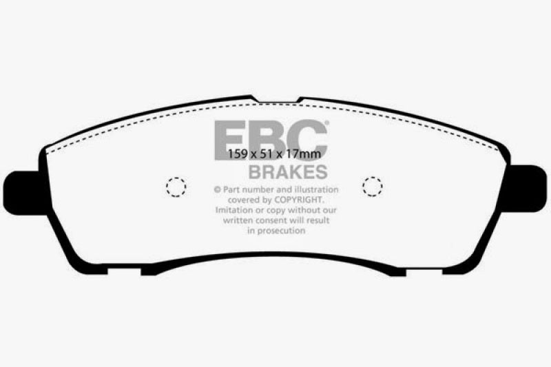 EBC 00-02 Ford Excursion 5.4 2WD Yellowstuff Rear Brake Pads - Blais Performance Parts