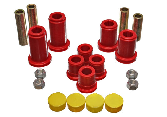 Energy Suspension 98-99 Tahoe/Yukon/Denali / 98-95 K5 Blazer 4WD Red Front End C/A Bushing Set - Blais Performance Parts