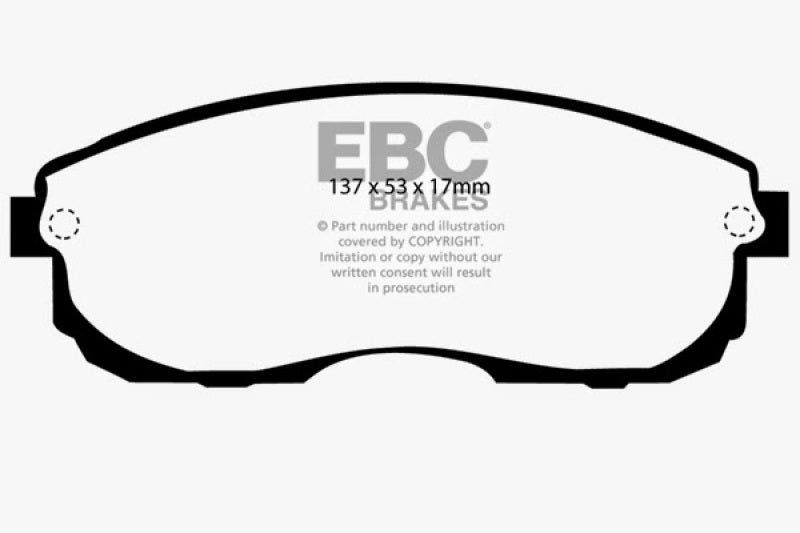 EBC 99-01 Infiniti G20 2.0 Yellowstuff Front Brake Pads - Blais Performance Parts