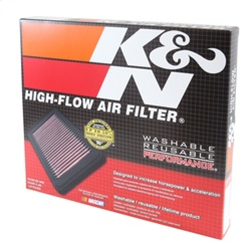 K&N Replacement Panel Air Filter 12.313in OS L x 10.313in OS W x 1.188in H for 13-14 Cadillac ATS - Blais Performance Parts