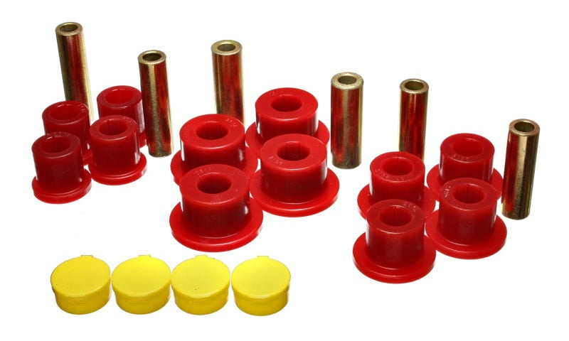 Energy Suspension 02-05 Dodge Ram 1500 2WD Red Rear Leaf Spring Bushing Set - Blais Performance Parts