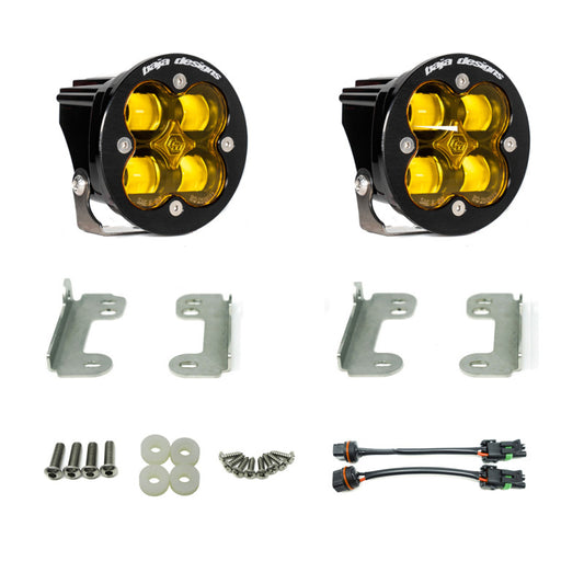 Baja Designs 18-20 Jeep JL Fog Pocket Kit For Wrangler JL Sahara Squadron Amber Lens SAE FPK - Blais Performance Parts