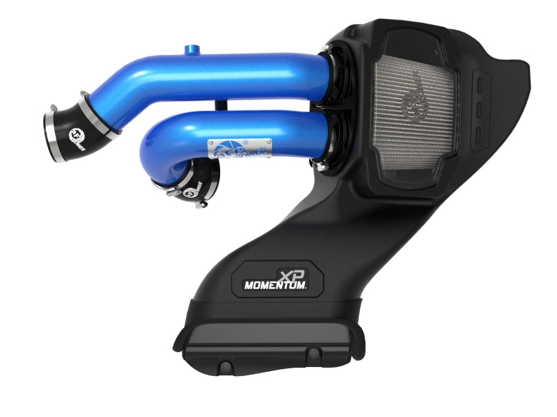 aFe 21-22 Ford F-150 Raptor V6-3.5L(tt) Momentum XP Cold Air Intake System Blue w/ Pro Dry S Filter - Blais Performance Parts