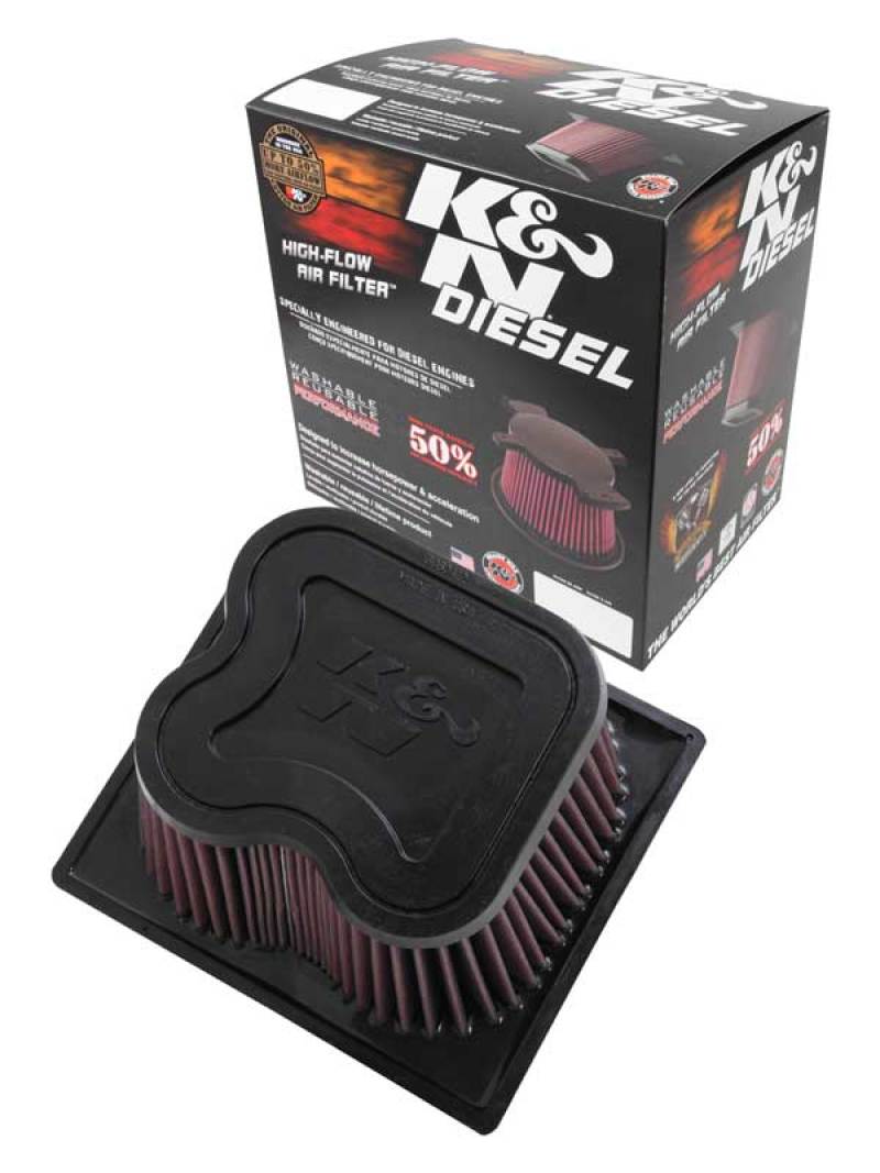 K&N 10-11 Dodge Ram 2500/3500/4500/5500 6.7L L6 Diesel Replacement Air Filter - Blais Performance Parts