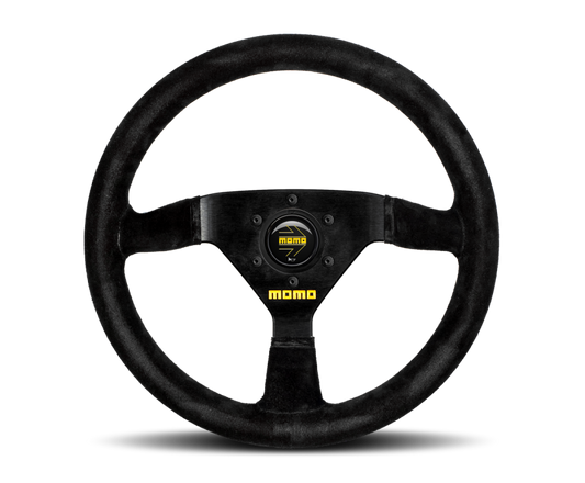 Momo MOD69 Steering Wheel 350 mm -  Black Suede/Black Spokes - Blais Performance Parts