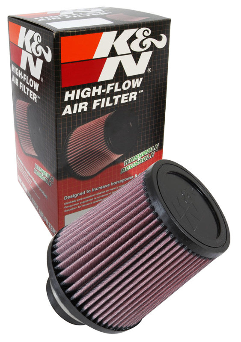 K&N Filter Universal Rubber Filter 2 3/4 inch Flange 6 inch Base 5 inch Top 6 1/2 inch Height - Blais Performance Parts