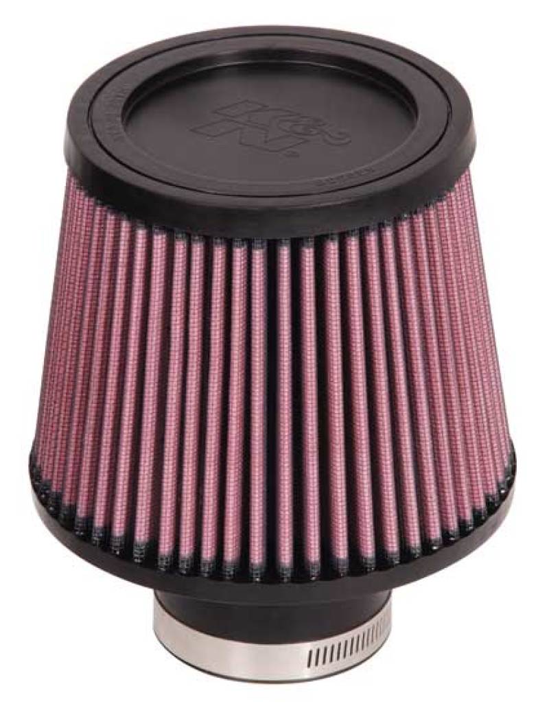 K&N Universal Rubber Filter-Round Tapered 2.5in Flange ID x 6in Base OD x 5in Top OD x 5in Height - Blais Performance Parts