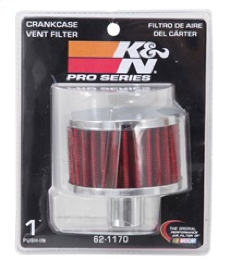 K&N Filter 1in Vent  3in Diameter 2in Height - Blais Performance Parts