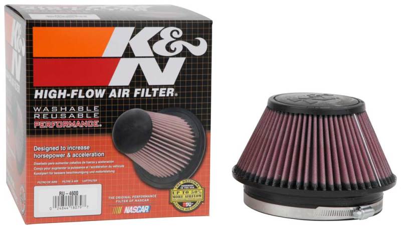 K&N Filter 6 inch Flange 7.5 inch Base 4.5 Top 4 inch Height - Blais Performance Parts