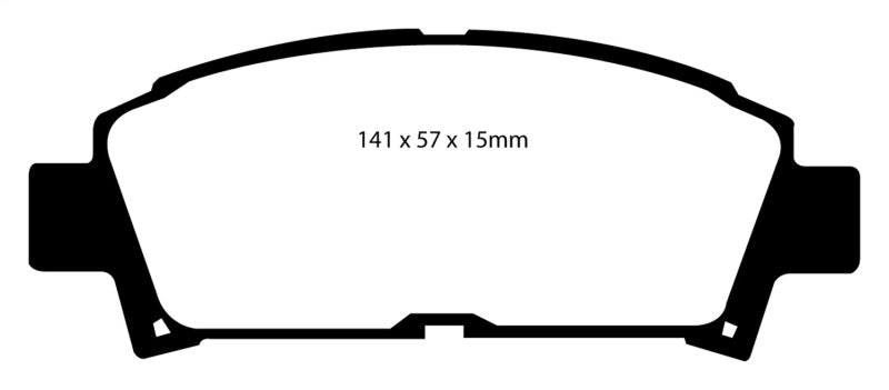 EBC 93-95 Toyota MR2 2.0 Turbo Yellowstuff Front Brake Pads - Blais Performance Parts