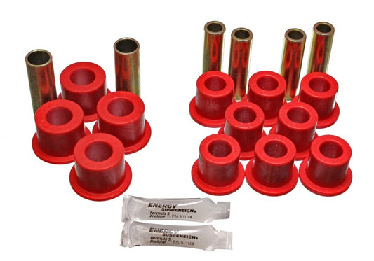 Energy Suspension 06/86-97 Nissan 720/Hardbody P/U 4WD Red Front Leaf Spring Bushing Set - Blais Performance Parts