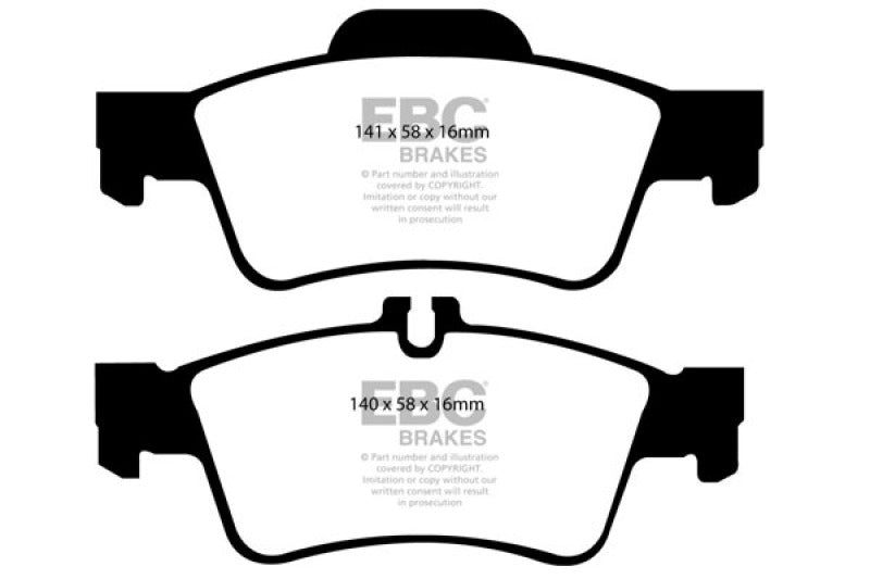 EBC 04-06 Mercedes-Benz CL500 5.0 Yellowstuff Rear Brake Pads - Blais Performance Parts