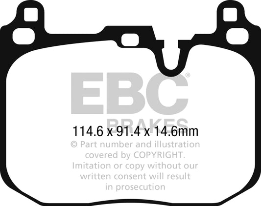 EBC 2015+ Mini Cooper John Cooper Works Redstuff Front Brake Pads - Blais Performance Parts