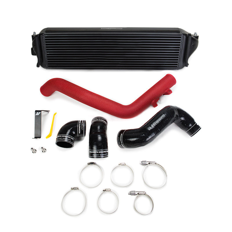 Mishimoto 2017+ Honda Civic Type R Intercooler Kit - Black Intercooler Red Pipes - Blais Performance Parts