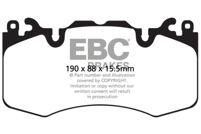 EBC 13+ Land Rover Range Rover 3.0 Supercharged Yellowstuff Front Brake Pads - Blais Performance Parts