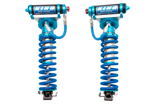 King Shocks 2005+ Ford F-250 4WD Front 3.0 Dia Remote Res Coilover Conv w/Adjuster (Pair) - Blais Performance Parts
