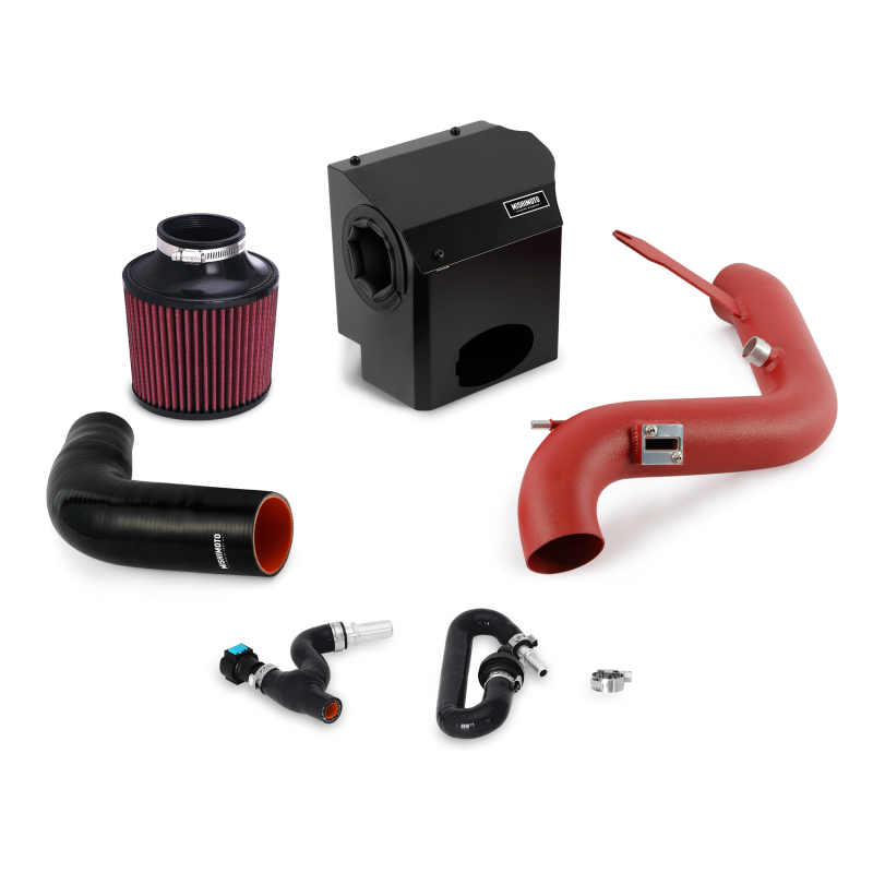 Mishimoto 2016 Ford Fiesta ST 1.6L Performance Air Intake Kit - Wrinkle Red - Blais Performance Parts