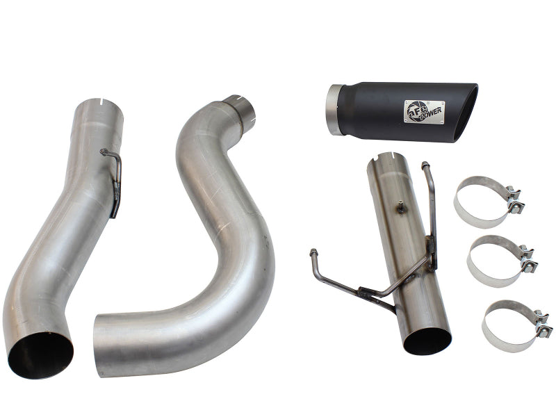 aFe MACHForce XP Exhaust Large Bore 5in DPF-Back Alu. 13-15 Dodge Trucks L6-6.7L (td) *Black Tip - Blais Performance Parts