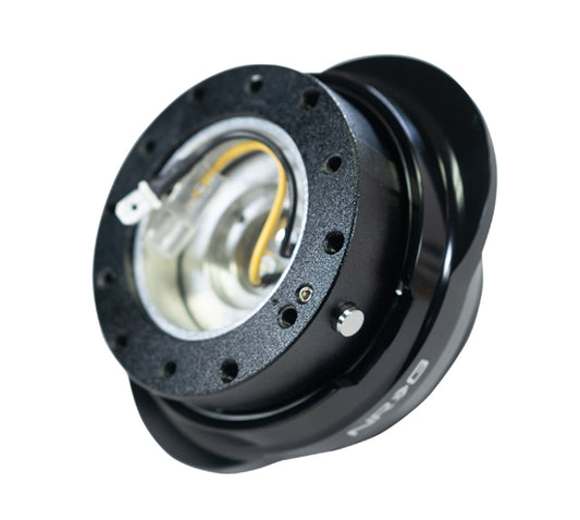 NRG Quick Release Gen 2.2 - Black Body / Shiny Black Oval Ring - Blais Performance Parts