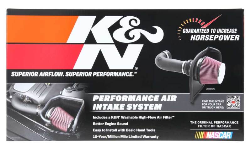 K&N 19-20 Jeep Cherokee L4-2.4L Performance Air Intake Kit - Blais Performance Parts