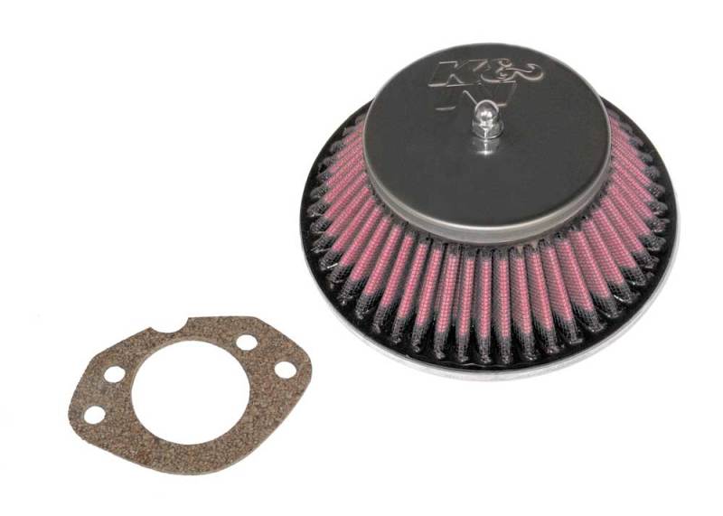 K&N Custom Racing Assembly - Round Tapered - Red 1.656in Neck Flange - 2.25in Over Height - Blais Performance Parts