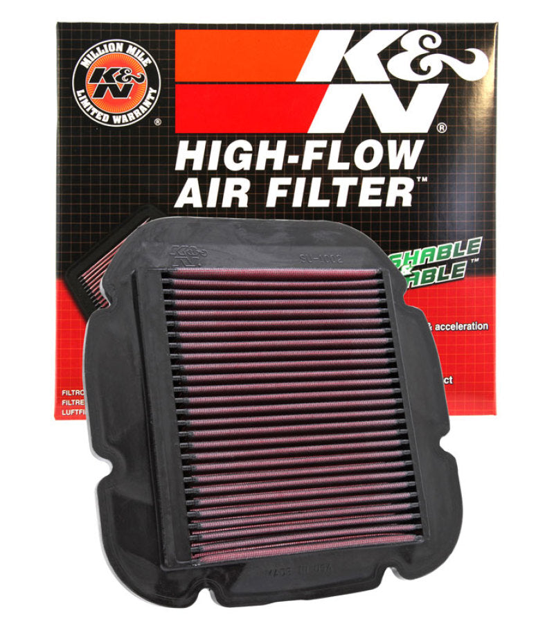 K&N 02-10 Suzuki DL 1000 V-Strom/04-12 DL650 V-Strom / 04-05 Kawasaki KLV1000 Replacement Air Filter - Blais Performance Parts