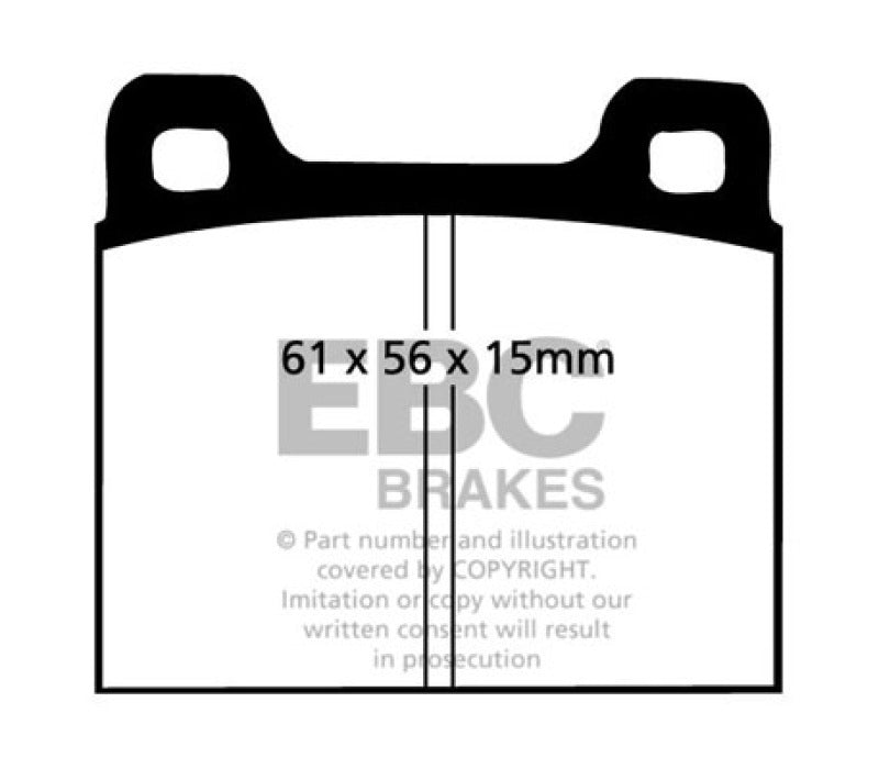 EBC 73-77 Porsche 911 2.7L Redstuff Front/Rear Brake Pads - Blais Performance Parts