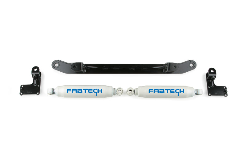 Fabtech 07-14 GM C/K1500 2WD/4WD Dual Steering Stabilizer System w/Perf. Shocks - Blais Performance Parts