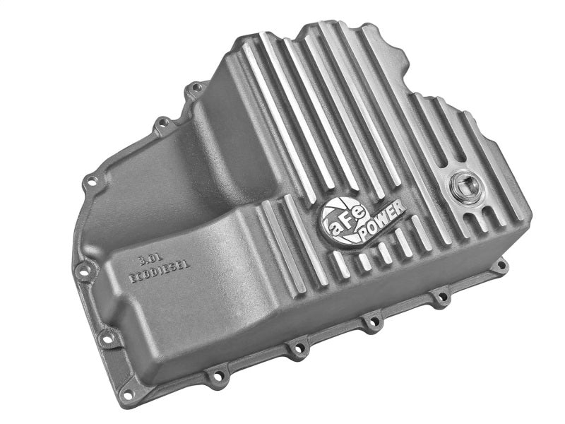 AFE Engine Oil Pan Raw; 14-16 Dodge RAM 1500 EcoDiesel 3.0L V6 (td) - Blais Performance Parts