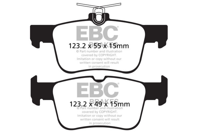 EBC 13+ Ford Fusion 1.6 Turbo Yellowstuff Rear Brake Pads - Blais Performance Parts