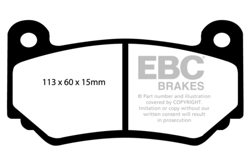 EBC AP Racing Caliper CP7600 Bluestuff NDX Front Brake Pads - Blais Performance Parts