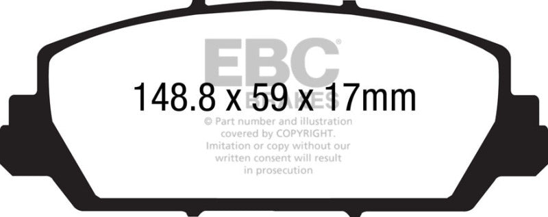 EBC 12+ Acura RDX 3.5 Greenstuff Front Brake Pads - Blais Performance Parts