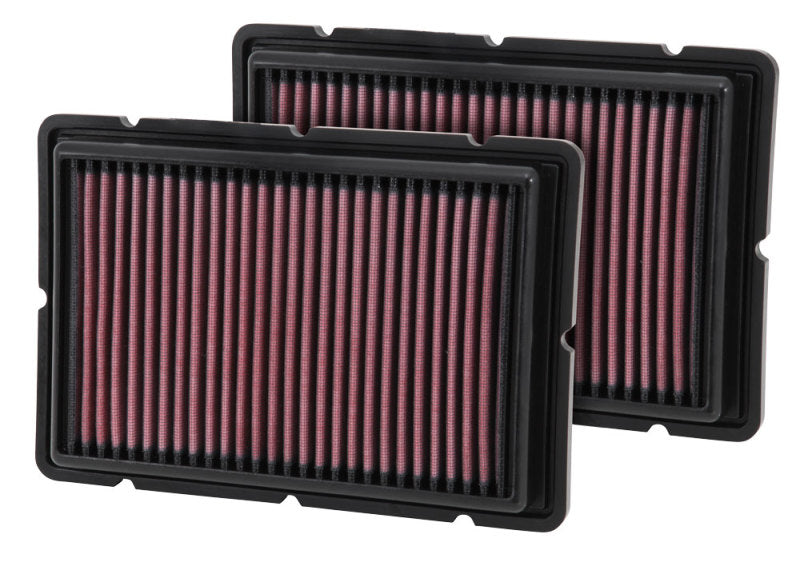 K&N Replacement Air Filter 05-09 Ferrari F360 11.125in O/S Length x 7.625 O/S Width x 1.313in H - Blais Performance Parts