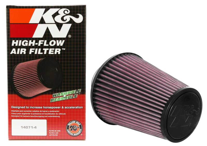 K&N Universal Tapered Filter 3in Flange ID x 6in Base OD x 4in Top OD x 6.75in Height - Blais Performance Parts