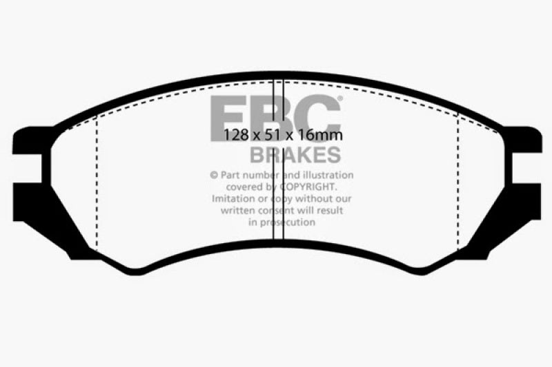 EBC 91-93 Nissan NX 2.0 (ABS) Yellowstuff Front Brake Pads - Blais Performance Parts