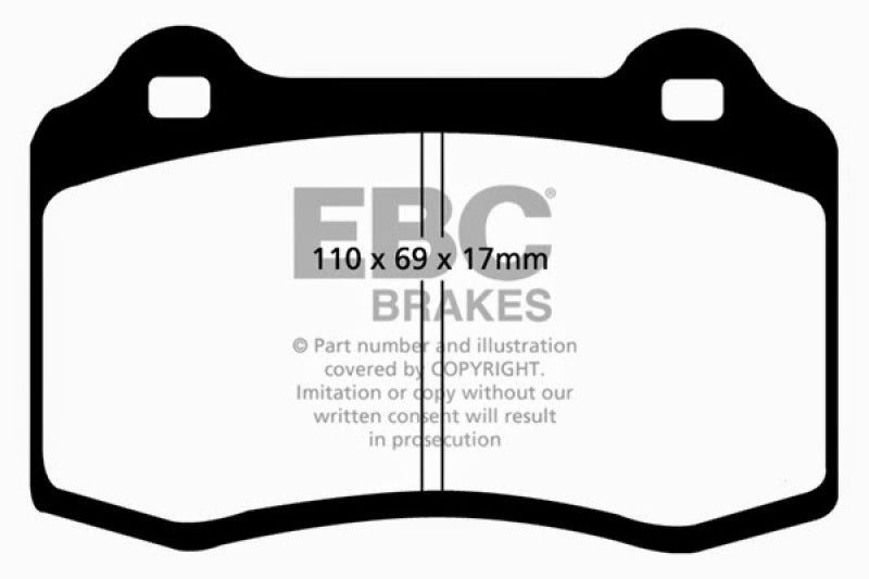 EBC 96-03 Alfa Romeo GTV 3.0 (Brembo) Redstuff Front Brake Pads - Blais Performance Parts