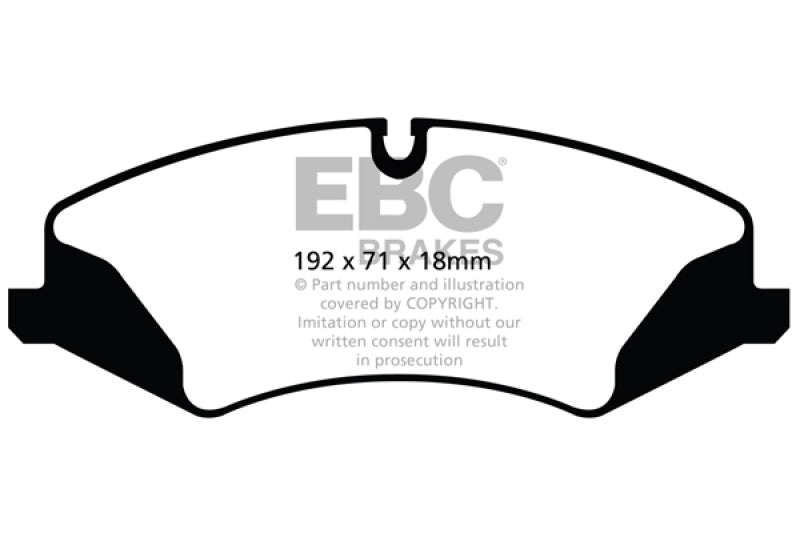 EBC 14+ Land Rover LR4 3.0 Supercharged Extra Duty Front Brake Pads - Blais Performance Parts