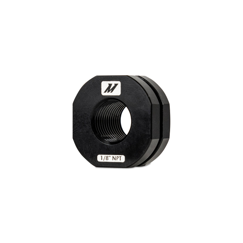 Mishimoto 1/8in NPT CNC-Machined Nozzle Mount Adapter - Black - Blais Performance Parts