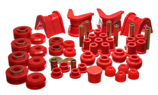 Energy Suspension 73-79 Ford F-150 Pickup 4WD Red Hyper-flex Master Bushing Set - Blais Performance Parts