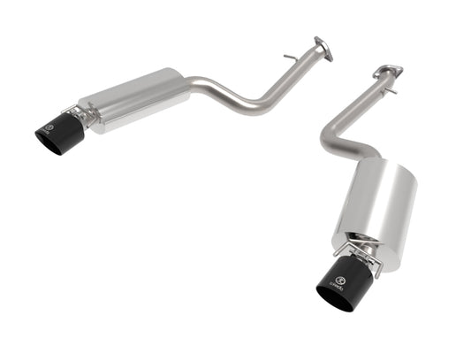 aFe Takeda 14-22 Lexus IS350 V6 2.5in. 304 Stainless Steel Axle-Back Exhaust System w/ Black Tip - Blais Performance Parts