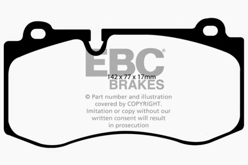 EBC 07-08 Mercedes-Benz CL550 5.5 Redstuff Front Brake Pads - Blais Performance Parts