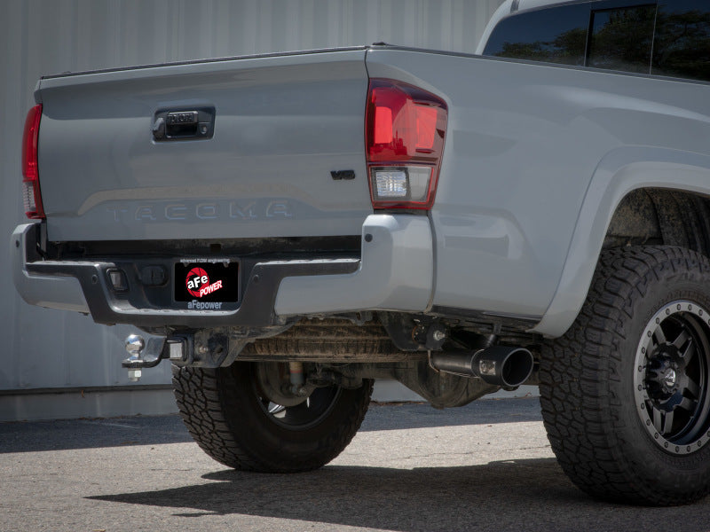 aFe 16-22 Toyota Tacoma Apollo GT Series 2.5in. - 3in. 409 SS Cat-Back Exhaust w/ Polished Tip - Blais Performance Parts