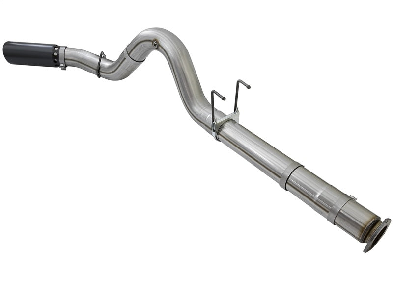 aFe Large Bore-HD 5in DPF Back 409 SS Exhaust System w/Black Tip 2017 Ford Diesel Trucks V8 6.7L(td) - Blais Performance Parts