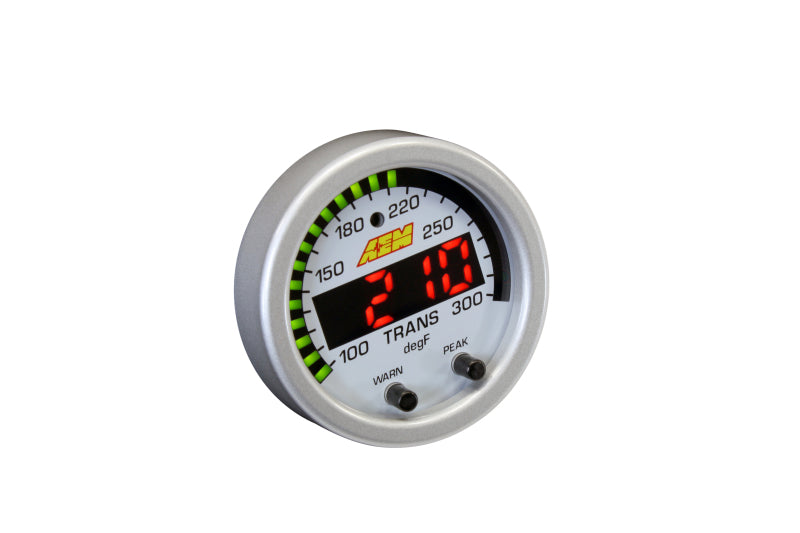 AEM X-Series Temperature 100-300F Gauge Kit (ONLY Black Bezel and Water Temp. Faceplate) - Blais Performance Parts