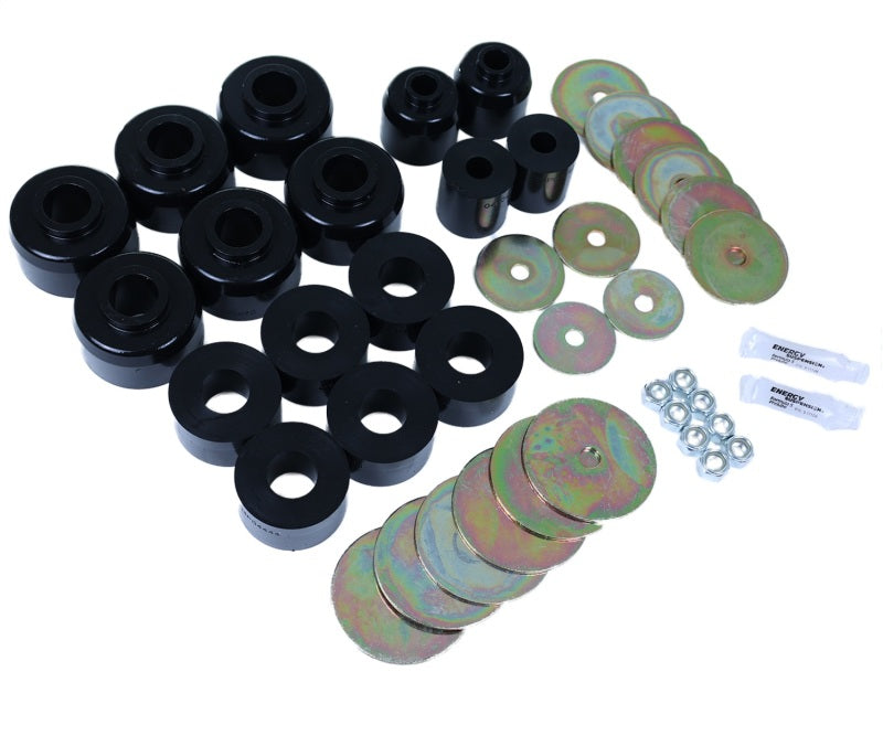 Energy Suspension 03-09 Toyota 4Runner/GX470 / 07-14 FJ Cruiser Black Body Mount Bushing Set - Blais Performance Parts