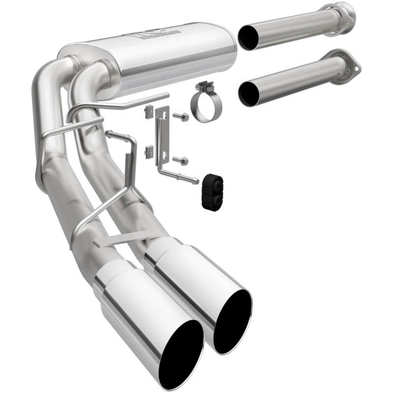 Magnaflow 15-21 Ford F-150 Street Series Cat-Back Performance Exhaust System- Polished Side Exit - Blais Performance Parts